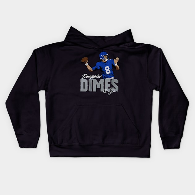 daniel jones dropping dimes Kids Hoodie by mazihaya pix